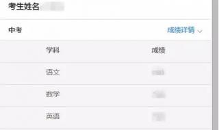 福州中考成绩查询方法
